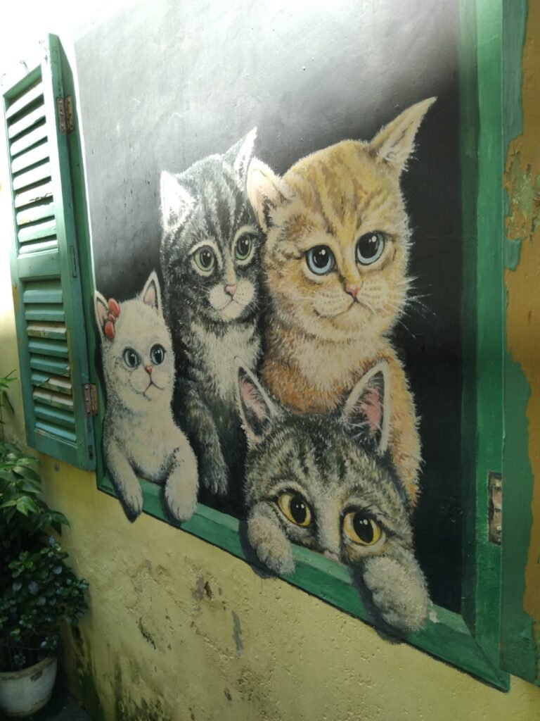 Armenian Street Art Cat Family