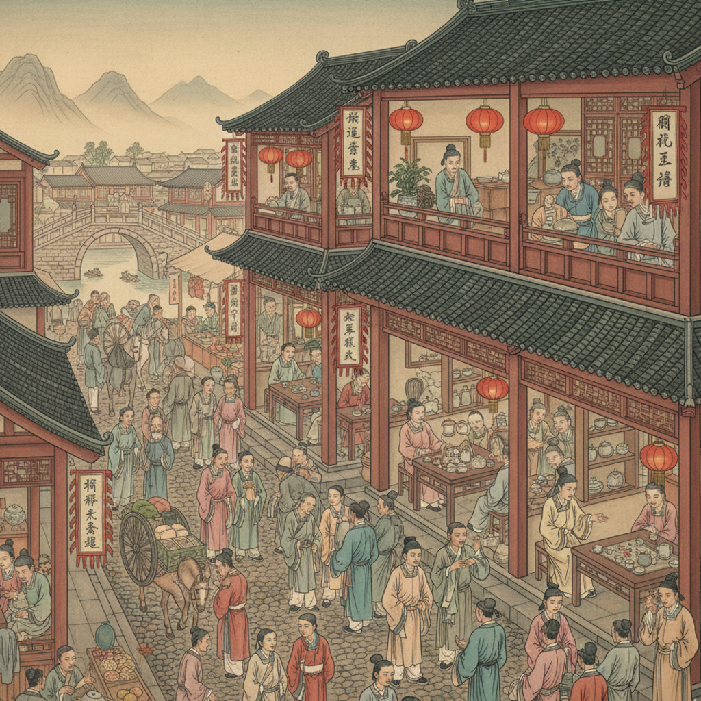 Tea House In Song Dynasty