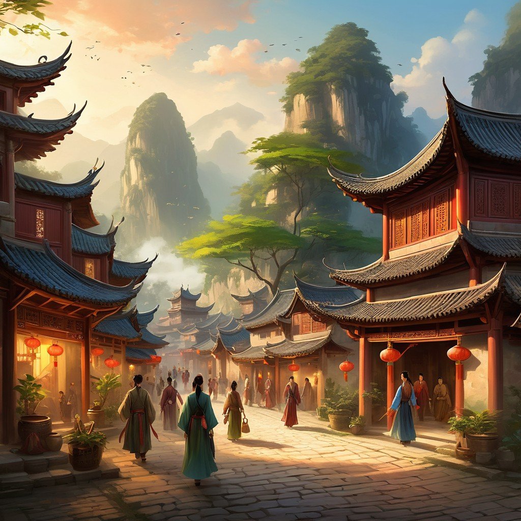 Image Depicting Khoo Clan Village In Fujian Province