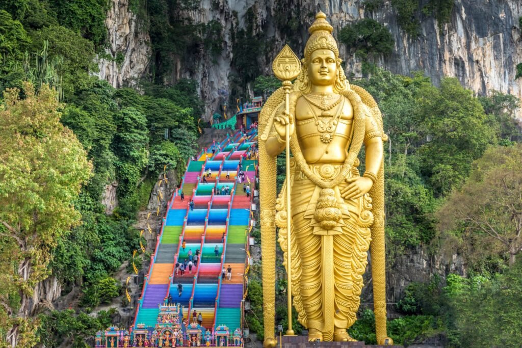 Tall Shiva Statue Outside Batu Caves