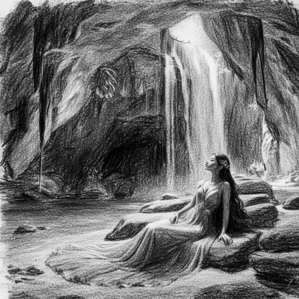 Princess Lies Down In Doi Nang Non Cave