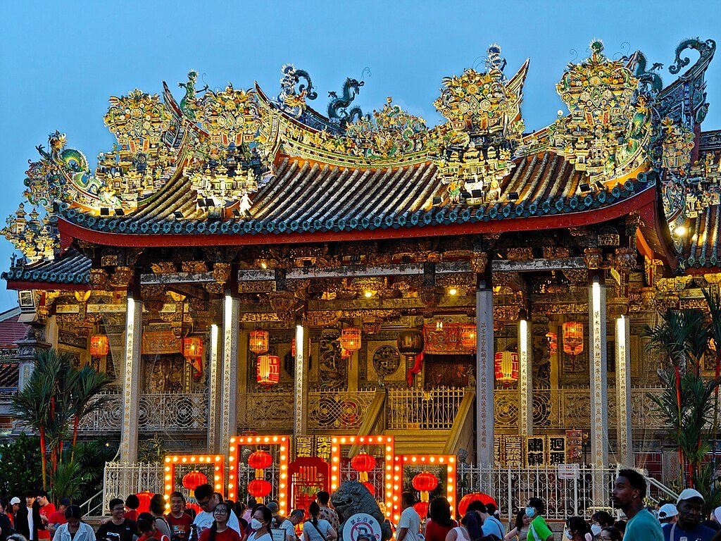 Ornate Pray Pavillion As Dusk Falls