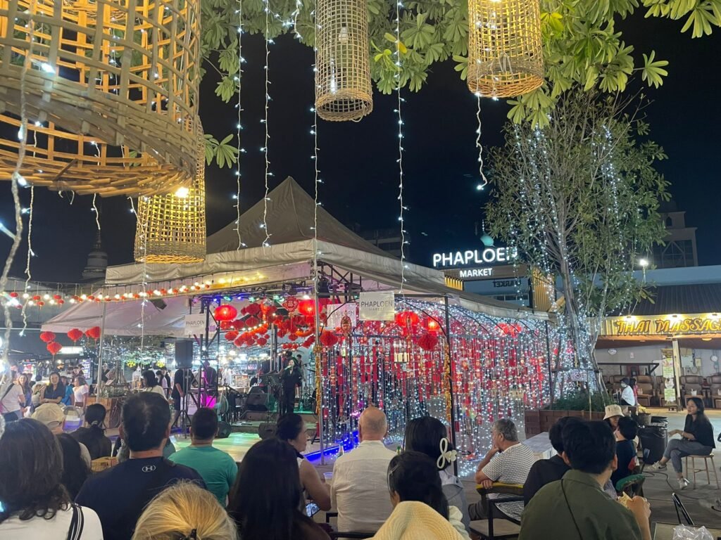 Singing At Phaploen Night Market