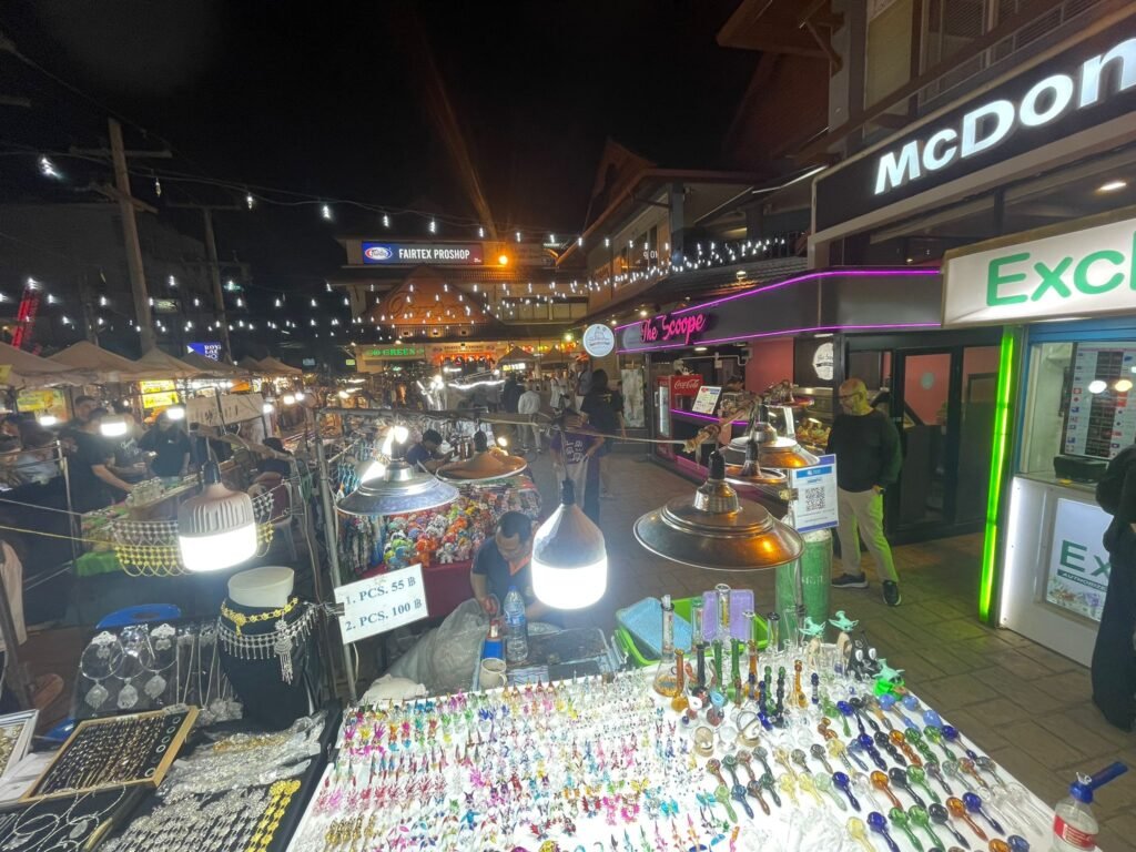 Stall Vendors Outside Mcdonalds At Pavillion Night Market Chiang Mai