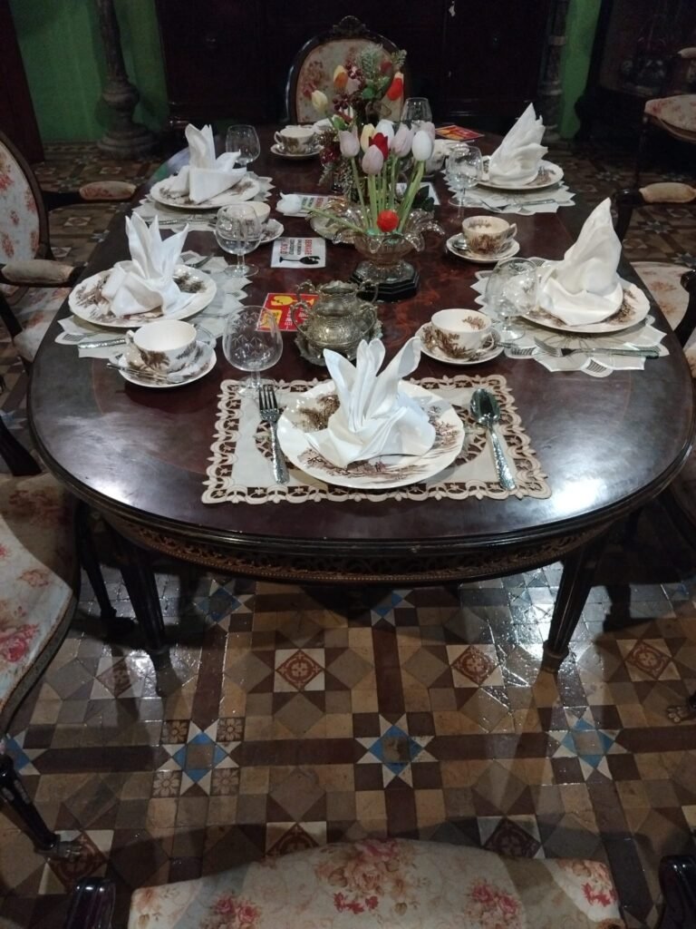 Set Dining Table At Peranakan Mansion