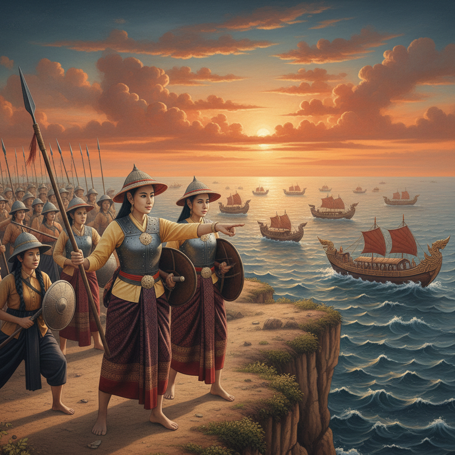 Women OF Phuket Dress Up As Male Soldiers