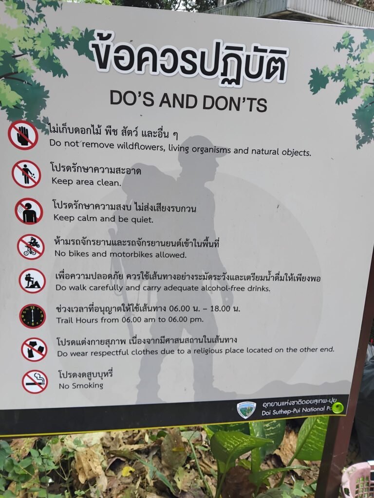 Sign Displaying Temple Do's And Don'ts