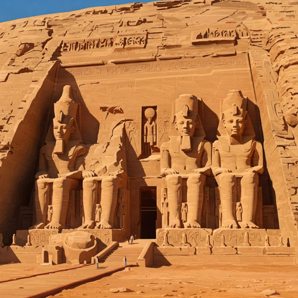 Abu Simbel temple in Egypt. UNESCO World Heritage site.