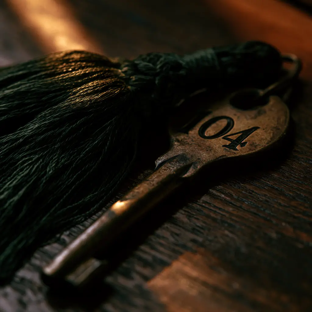 Raffles D'angkor hotel key with tassel, room 04